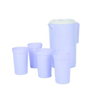 Set de Jarra 2 L + 4 Vasos 10 Oz.