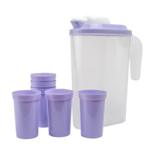 Set de Jarra 4 L + 6 Vasos 10 Oz.
