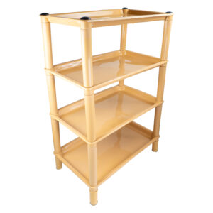 Organizador Multiestante Rectangular Mundiplas color beige, también disponible en blanco y negro.