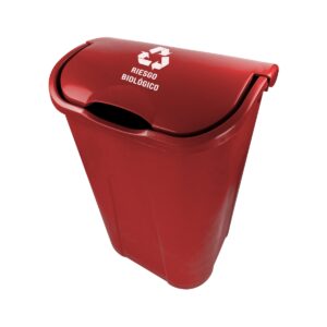 papelera vaivén roja 35 litros riesgo biológico